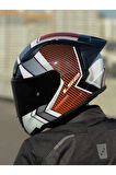 RAPID 2 RACE EXTRA BEYAZ-KIRMIZI KASK