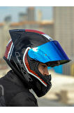 RAPID 2 RACE EXTRA BEYAZ-KIRMIZI KASK