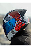 RAPID 2 RACE EXTRA BEYAZ-KIRMIZI KASK
