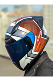 RAPID 2 RACE EXTRA BEYAZ-KIRMIZI KASK