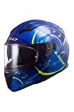 LS2 STREAM EVO TACHO MAVİ-NEON SARI KASK