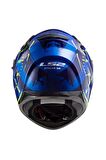 LS2 STREAM EVO TACHO MAVİ-NEON SARI KASK