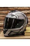 LS2 STORM 2 FASTER MAT TITANIUM KASK