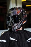 NEXX SX.100 GIGABOT MAT GRİ-KIRMIZI KASK