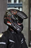 NEXX SX.100 GIGABOT MAT GRİ-KIRMIZI KASK