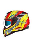 NEXX SX.100 GIGABOT KIRMIZI-SARI KASK