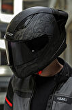LS2 RAPID 2 RACE CRYPT MAT SİYAH KASK