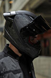 LS2 RAPID 2 RACE CRYPT MAT SİYAH KASK