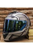 LS2 STORM 2 FASTER MAT TITANIUM KASK
