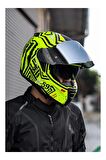 NEXX SX.100 ENIGMA NEON SARI-SİYAH KASK