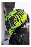 NEXX SX.100 ENIGMA NEON SARI-SİYAH KASK
