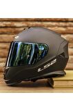 LS2 STORM 2 MAT SİYAH KASK
