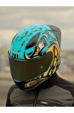 LS2RAPID 2 RACE NEO MAVİ-MOR KASK