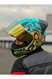 LS2RAPID 2 RACE NEO MAVİ-MOR KASK