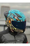 LS2 RAPID 2 RACE NEO MAVİ-MOR KASK