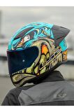 LS2 RAPID 2 RACE NEO MAVİ-MOR KASK