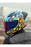 LS2 RAPID 2 RACE NEO MAVİ-MOR KASK