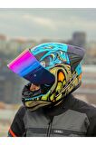 LS2 RAPID 2 RACE NEO MAVİ-MOR KASK