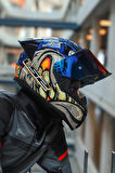 RAPID 2 SPOX MAVİ-GRİ KASK + SPOILER