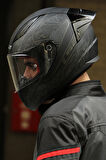 LS2 RAPID 2 RACE CRYPT MAT SİYAH KASK