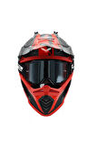Charger Goggles Motokros Gözlük (IRIDIUM CAMLI) Siyah