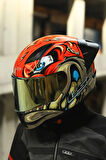 RAPID 2 RACE SPOX KIRMIZI-GRİ KASK