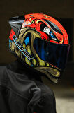 RAPID 2 RACE SPOX MAVİ-GRİ KASK