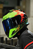 STORM 2 DROP SİYAH-SARI-KIRMIZI KASK