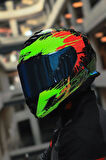 STORM 2 DROP SİYAH-SARI-KIRMIZI KASK