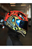 RAPID 2 SPOX KIRMIZI-GRİ KASK