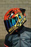 RAPID 2 RACE SPOX KIRMIZI-GRİ KASK