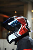 RAPID 2 EXTRA BEYAZ-KIRMIZI KASK