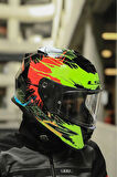STORM 2 DROP SİYAH-SARI-KIRMIZI KASK