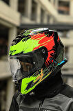 STORM 2 DROP SİYAH-SARI-KIRMIZI KASK