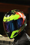 STORM 2 DROP SİYAH-SARI-KIRMIZI KASK