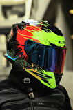 STORM 2 DROP SİYAH-SARI-KIRMIZI KASK