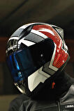 RAPID 2 Race EXTRA BEYAZ-KIRMIZI KASK