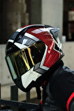 RAPID 2 Race EXTRA BEYAZ-KIRMIZI KASK