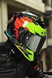 STORM 2 DROP SİYAH-SARI-KIRMIZI KASK