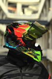 STORM 2 DROP SİYAH-SARI-KIRMIZI KASK