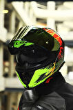 STORM 2 DROP SİYAH-SARI-KIRMIZI KASK
