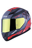 RAPID 2 XTREET MAT SİYAH-KIRMIZI KASK