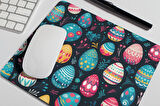 Renkli Paskalya Yumurtaları Baskılı Hediyelik Ve Günlük kullanıma Uygun  Mouse Pad
