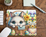 Paskalya Tavşanı  Baskılı Hediyelik Ve Günlük kullanıma Uygun  Mouse Pad