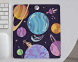 Gezegen Uzay Yıldızlar Baskılı Hediyelik Ve Günlük kullanıma Uygun  Mouse Pad