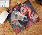 İki At Temalı Hediyelik Ve Günlük kullanıma Uygun  Mouse Pad