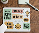 Motivasyon Yazılı Hırs Güç Teşvik İçerikli Enerjik Hediyelik Ve Günlük kullanıma Uygun  Mouse Pad