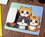Minik Kedicikler Baskılı Hediyelik Ve Günlük Mouse Pad