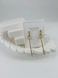 Zirkon Taşlı Pirinç Zirkon Küpe - Kp00363