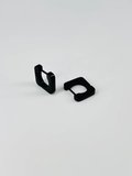 Siyah Çelik Erkek Küpe Çap (9 Mm) Kalınlık (3 Mm) - Ekp0014